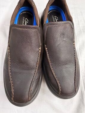 Clarks Men’s Slip-On Loafers in Dark Brown